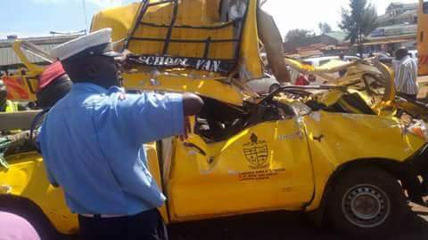 Police dies in an accident involving Limuru Girls Van as 12 students and a teacher are injured