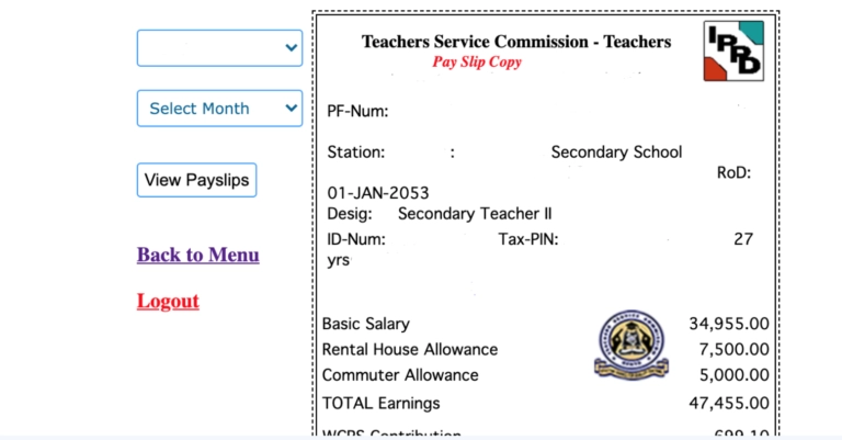 TSC Salary Of Newly Employed Secondary School Teacher 2023