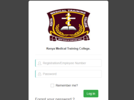 KMTC student portal for course registration,admission letter,fee payments,scholarships; KMTC online course application process