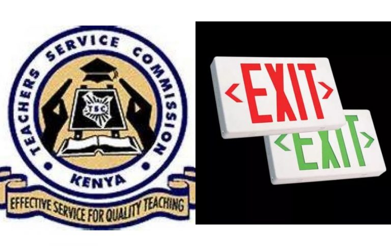 Types of TSC Retirements/Service exits under Teacher Service commission TSC