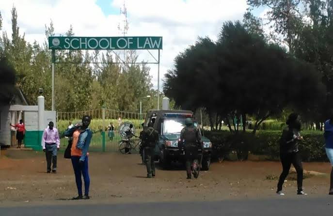 Moi University law students riot over missing marks