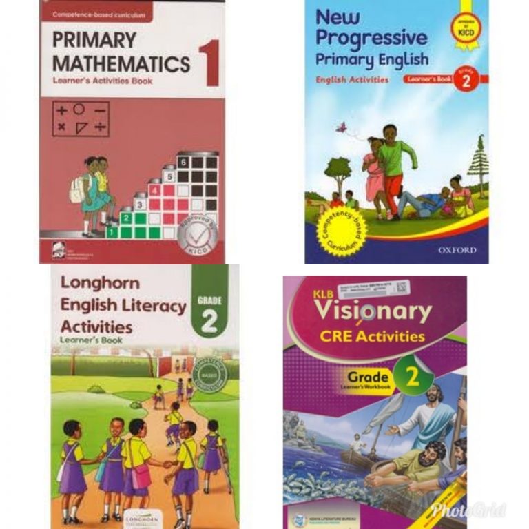 List of KICD approved textbooks for Grade 1, Grade 2 and Grade 3 in implementation of new CBC 2019