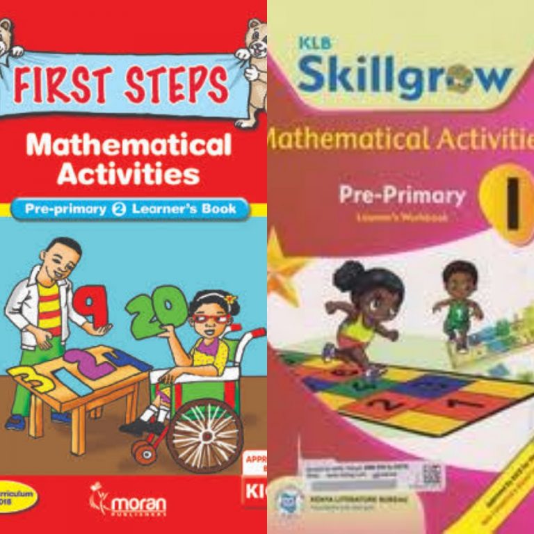 List of KICD approved textbooks in Pre Primary One-PP1 and Pre Primary two-PP2 for new CBC 2019