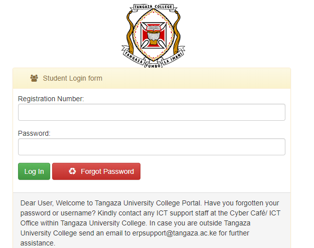 Log in to Tangaza University College Student Portal portal.tangaza.ac.ke/students for online Registration, Fee statement, Academic progress