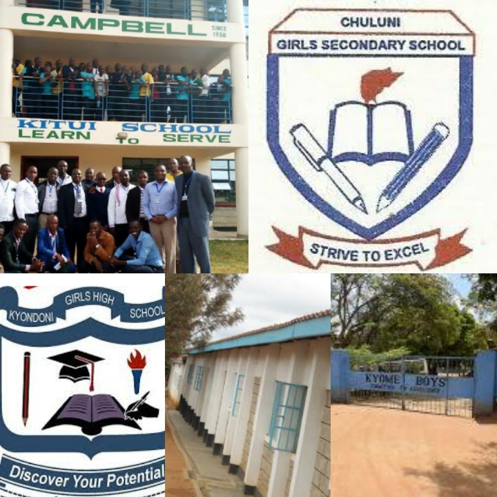 top ten best secondary schools Kitui county