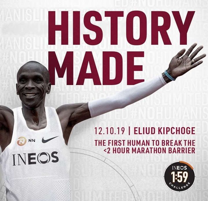 ELIUD KIPCHOGE GOES INTO WORLD GUINESS BOOK OF RECORD