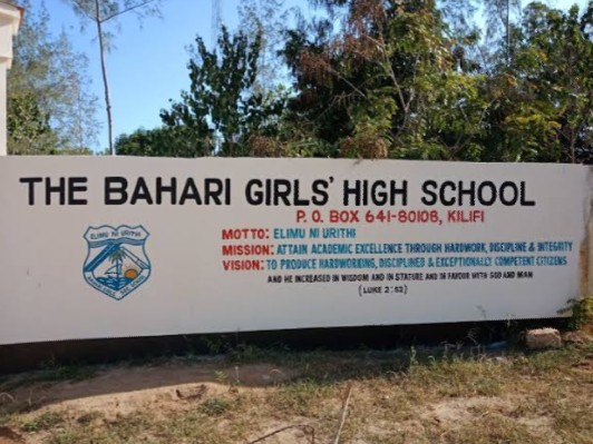 Bahari Girls High school KCSE 2022/2023 results, location, contacts, form one selection, KNEC code