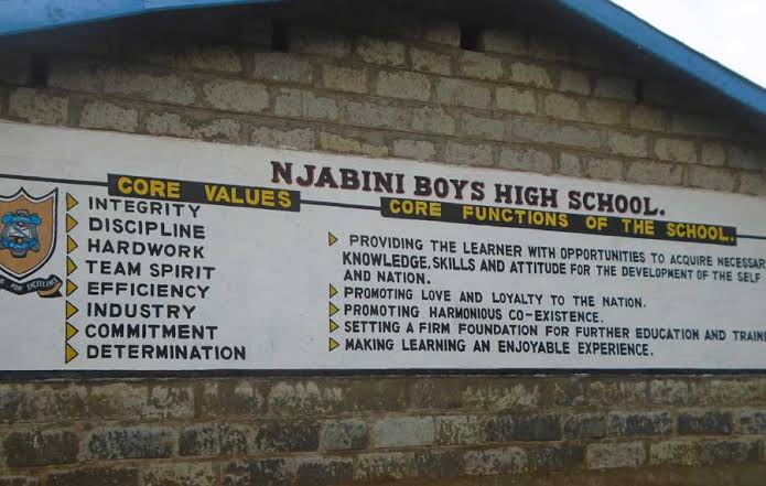 Njabini Boys High School an Extra county schools in Nyandarua county