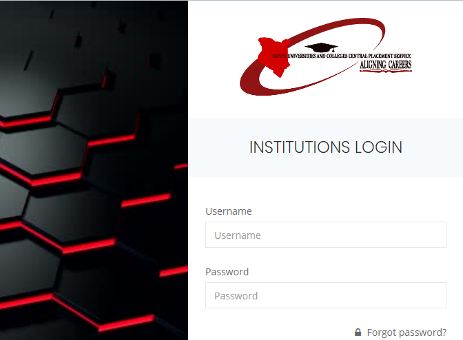 KUCCPS Institution portal for 2020 courses application institutions.kuccps.net