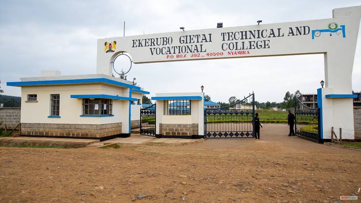 Ekerubo Gietai Technical Training Institute; Fee Structure, Courses offered, Intakes, Requirements for admission