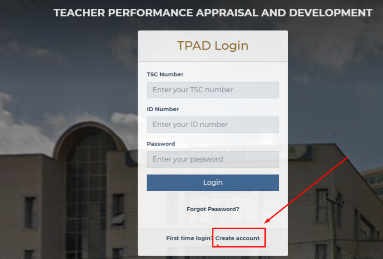 How to create/Activate new tsc tpad2 account using new url link tpad2.tsc.go.ke