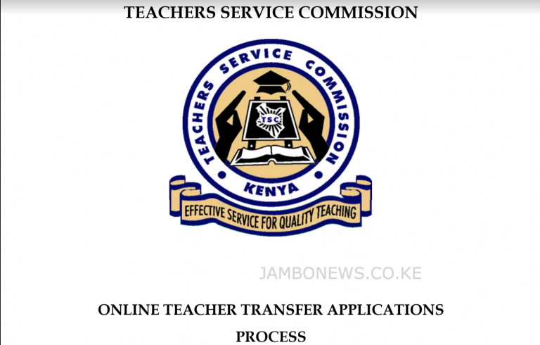 TSC Online Teacher Transfer Application Portal 2024
